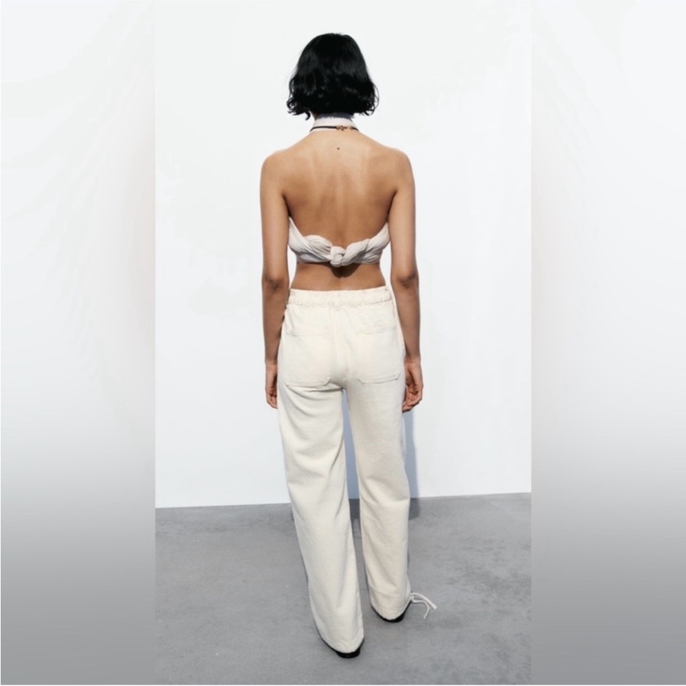 •Unavailable• Zara High Waist Z975 Drawstring Cuff Jogger Pants S - Picture 5 of 5